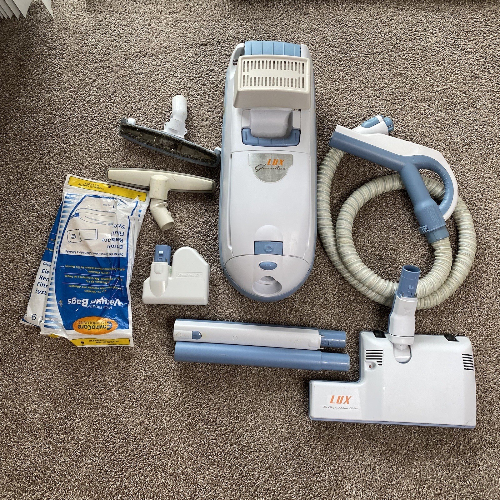 Electrolux Aerus LUX Guardian Canister Vacuum w/ Attachments Bundle C154E eBay