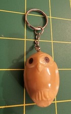 Vintage Resin Owl Keychain, Keyring