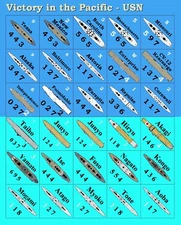 Victory in the Pacific ('77) Plan View Replacement Counters