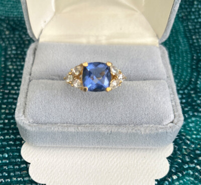 ROSS SIMONS Sterling Silver 925 CZ Cut Cocktail  Ring Sz: 8.75