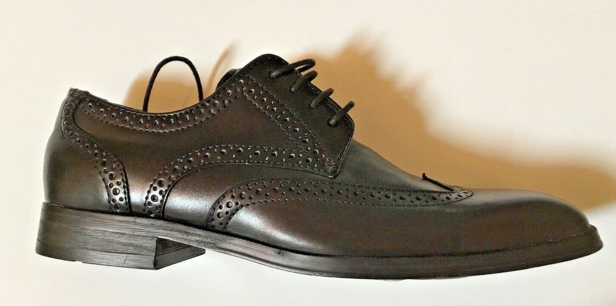 Joseph Abboud Black Leather Oxford Shoes Wingtip NWOB Joseph Abboud Cosmo Leather Plain Toe Oxfords at CoolSprings  main image 4