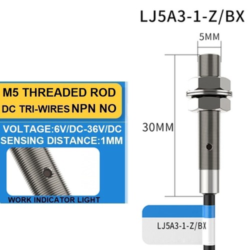 Micro Inductive Proximity Switch50mA Second Third Line NPN NO/NC Metal Induction - Picture 22 of 33