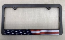 Usa American Flag Plastic License Plate Frame Cartruck Tag Coverholder Us