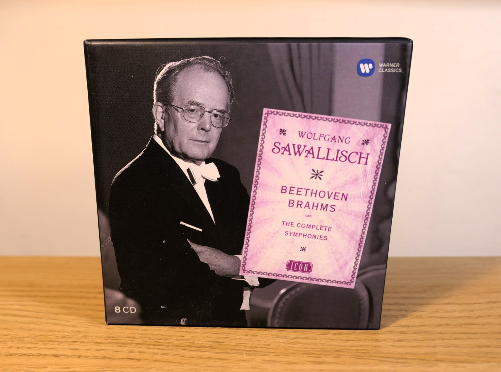Wolfgang Sawallisch Beethoven Brahms Symphonies 8 CD Icon Box Set *LIKE NEW*