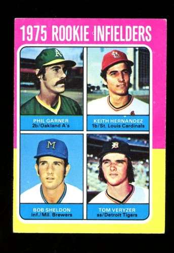 1975 Topps #623 Rookie IF Garner/Hernandez/Sheldon/Veryzer VG-EX JX5664