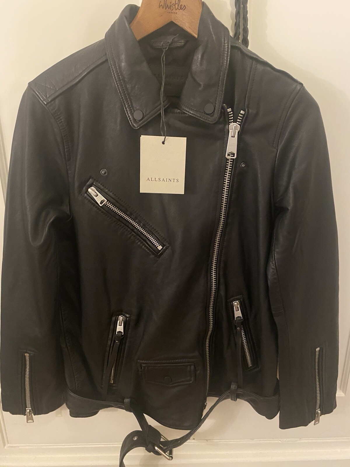 BNWT All Saints Billie Oversized Biker Size Small. RRP £439! image 8