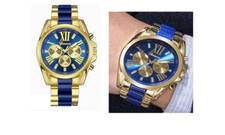 New Simple Men's Large Dial Steel Band Quartz Watch