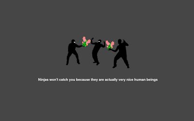 Anime Humor Ninja  Gaming Mat Desk 12607