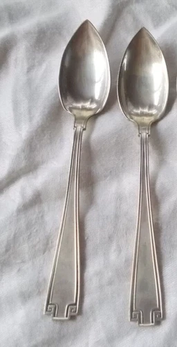 2 Gorham Sterling Etruscan Grapefruit Fruit Spoon Silverware Flatware NO Mono