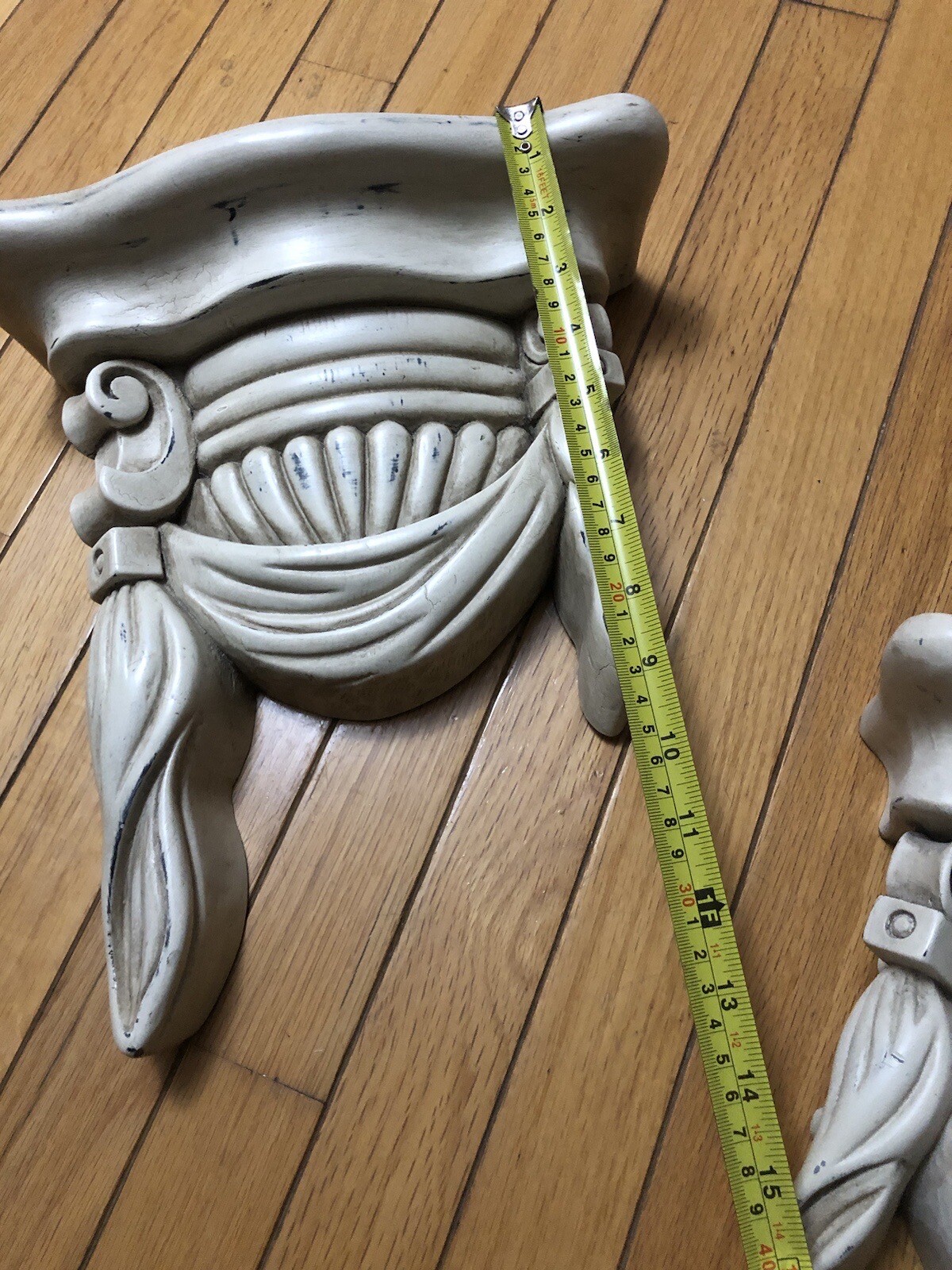 Bombay Wall Shelf Sconce CHARLOTTE Draped Classical Pair 13" x 11" Set