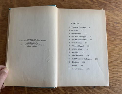 Flipper: The mystery of the black schooner HC 1966 by Hardwick, Richard TV Vers - Picture 5 of 11