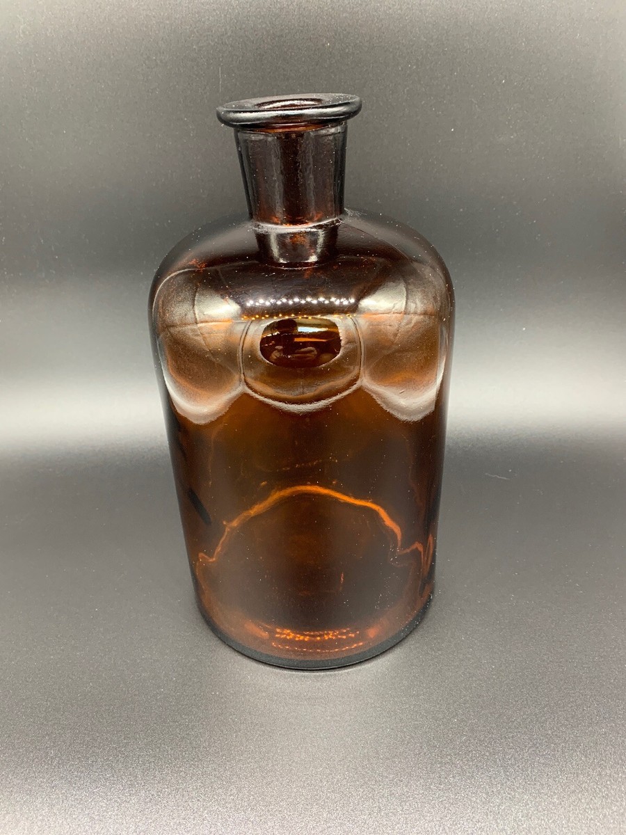 Antique (1910-1920) Wheaton Amber Glass Apothecary Bottle | eBay