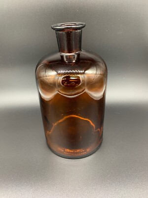 Download Antique (1910-1920) Wheaton Amber Glass Apothecary Bottle | eBay