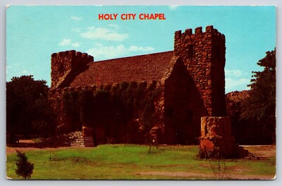 Holy City Chapel Wichita Mountains Oklahoma Vtg Postcard Easter Sunrise Service