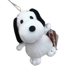 New Snoopy Dog LARGE Peanuts Plush Key Fob Purse Charm KeyChain Bag Holder Toy