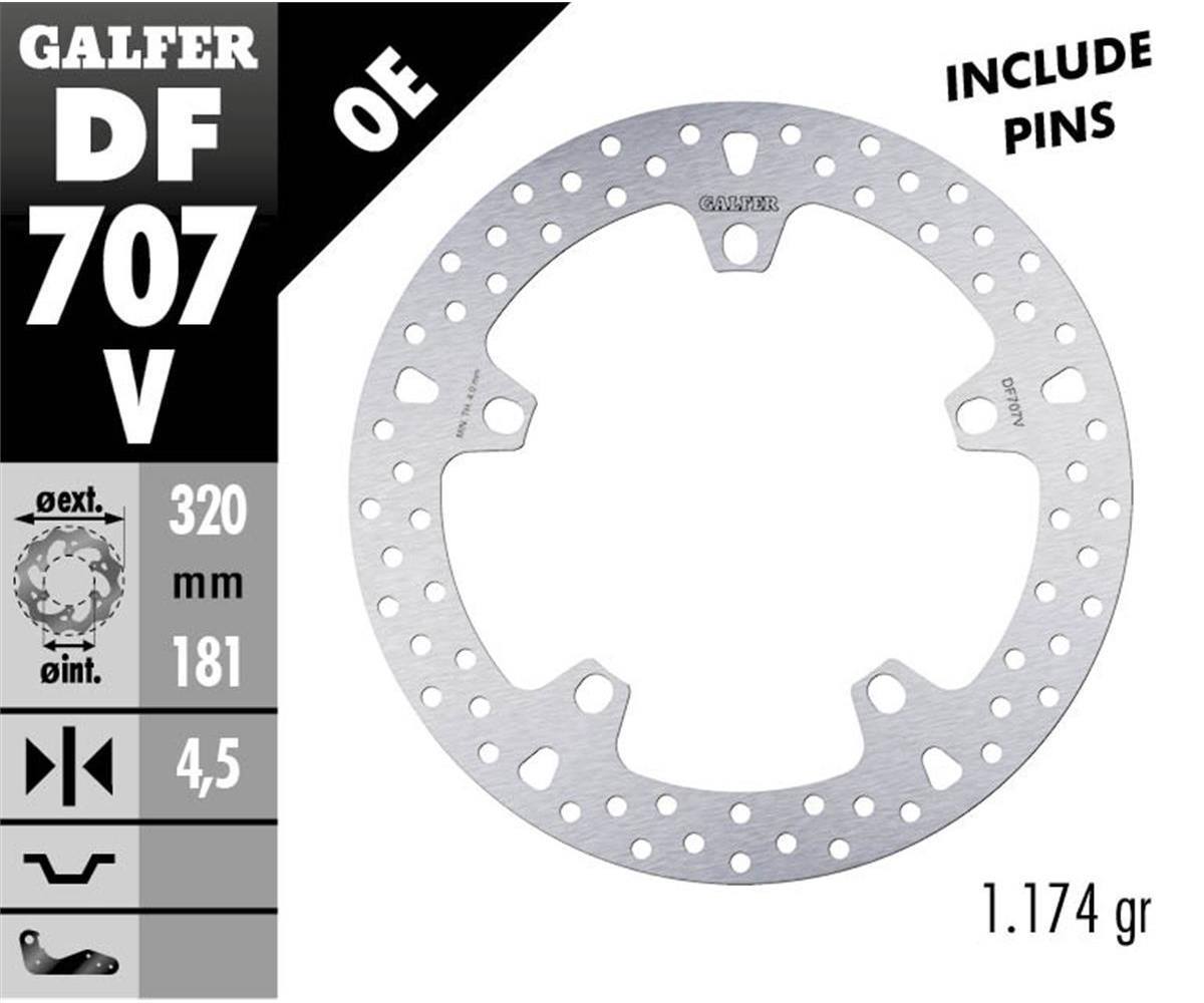 Galfer Front Brake Disc ROUND FIXED 320x4.5mm BMW R 1100 S 2001