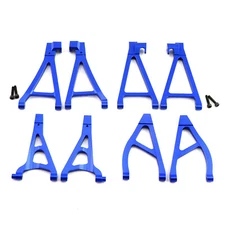 Front&Rear Upper&Lower Suspension Arm Set Blue for Traxxas 1/16 E-Revo Summit