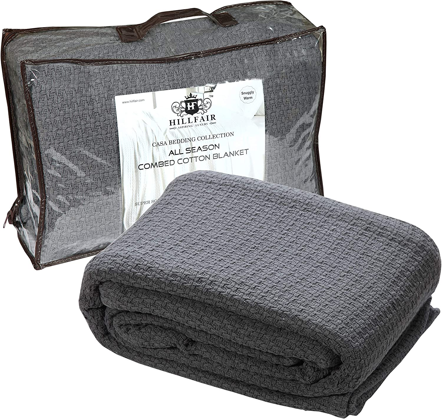 100% Combed Cotton Blanket– California King Size Bed Blankets– Warm Soft  All Sea | eBay