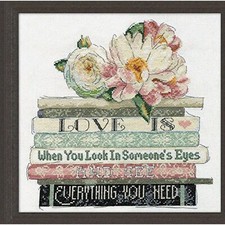 "Love Stitchery: 10" x 10" Cross Stitch Kit - Counted Cross Stitch Pattern for C