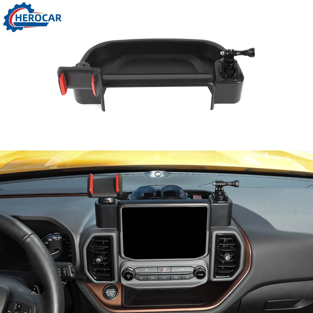 ⭕Dashboard Phone Holder Sport Camera Mount Storage Box for 21+ Ford Bronco Sport