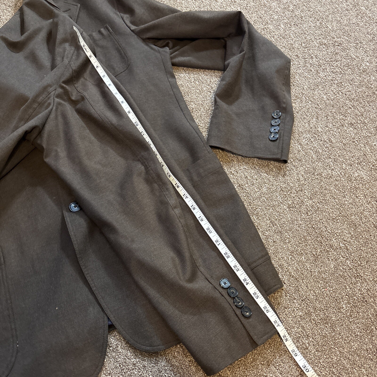 Faconnable Wool Blend Three-Button Blazer - Tall … - image 4