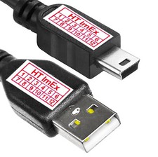 Datenkabel Ladekabel USB-A Stecker zu USB Mini B für Garmin GPSMap 60CSx, 76C