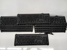 USB WIRED STANDARD DESKTOP KEYBOARD HK214 LOTS OF 10