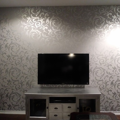 1M Metallic Textured Wallpaper Victorian Embossed Damask Roll Home Decor Floral - Picture 4 of 12
