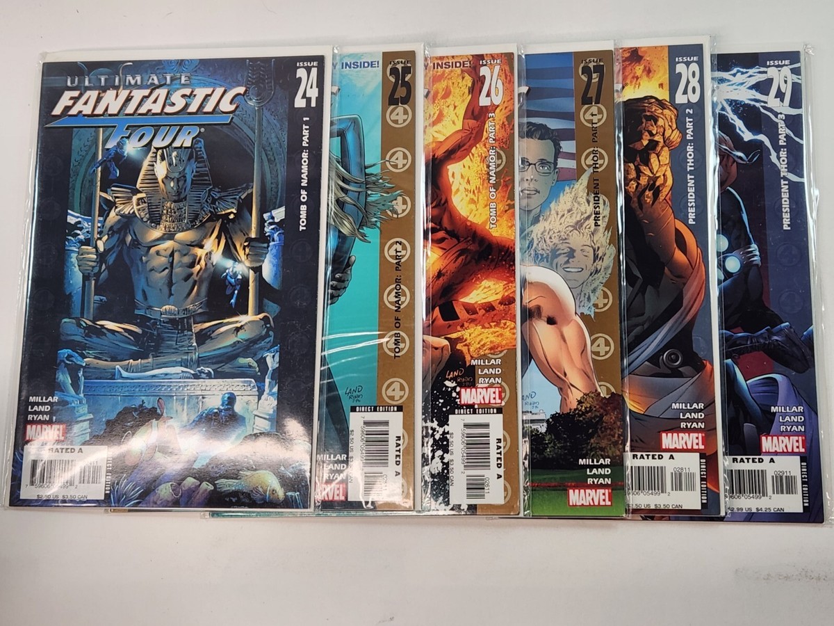Ultimate Fantastic Four 24 25 26 27 28 29 Marvel 6 Book Run Greg
