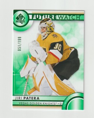 2023-24 SP Authentic Jiri Patera RC Green Future Watch SN 051/199 Knights GD