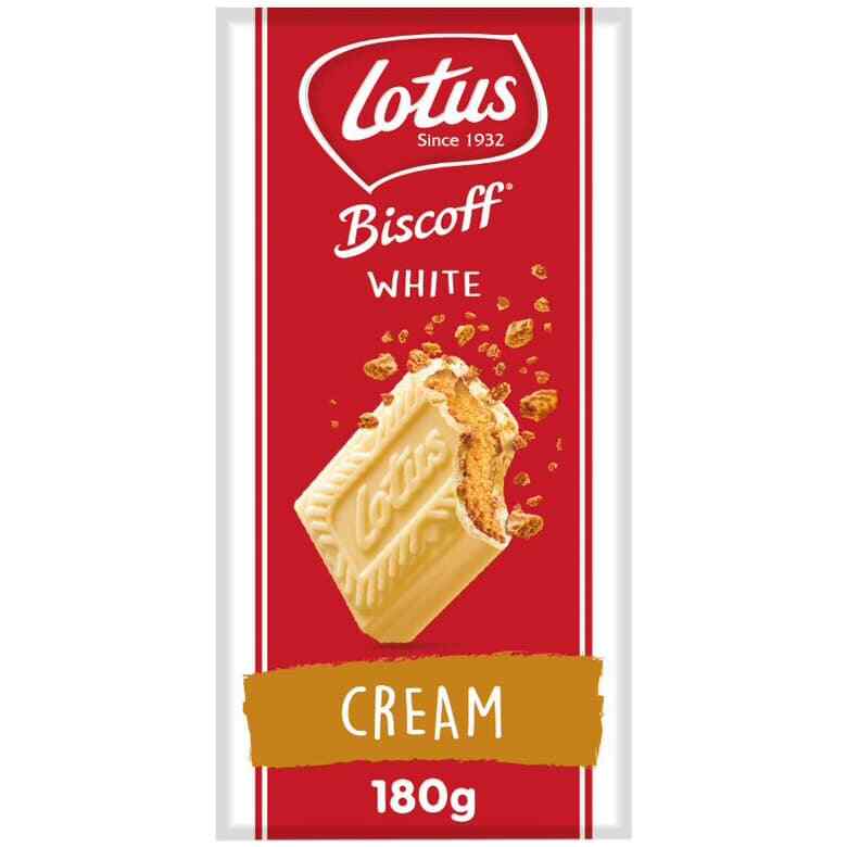 Lotus Biscoff Chocolate Speculoos Creme/Milk Crumbs/White Cream 180g eBay