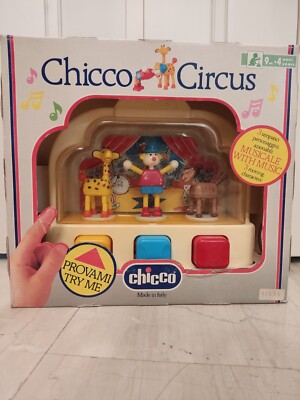 CHICCO CIRCUS MUSICAL 80'S TOY- New