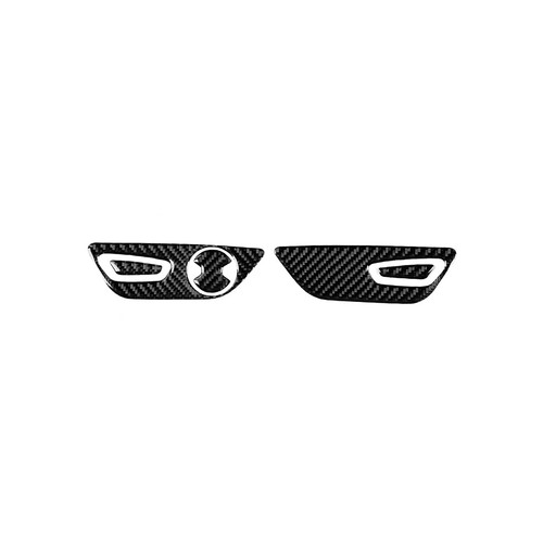 5pcs For Ford Mustang 2015-19 Carbon Fiber Car Seat Adjustment Button Trim Cover - Picture 4 of 9