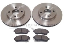 FORD FIESTA MK7 1.25 1.4 1.6 & TDCi 2008-2017 FRONT 2 VENTED BRAKE DISCS & PADS