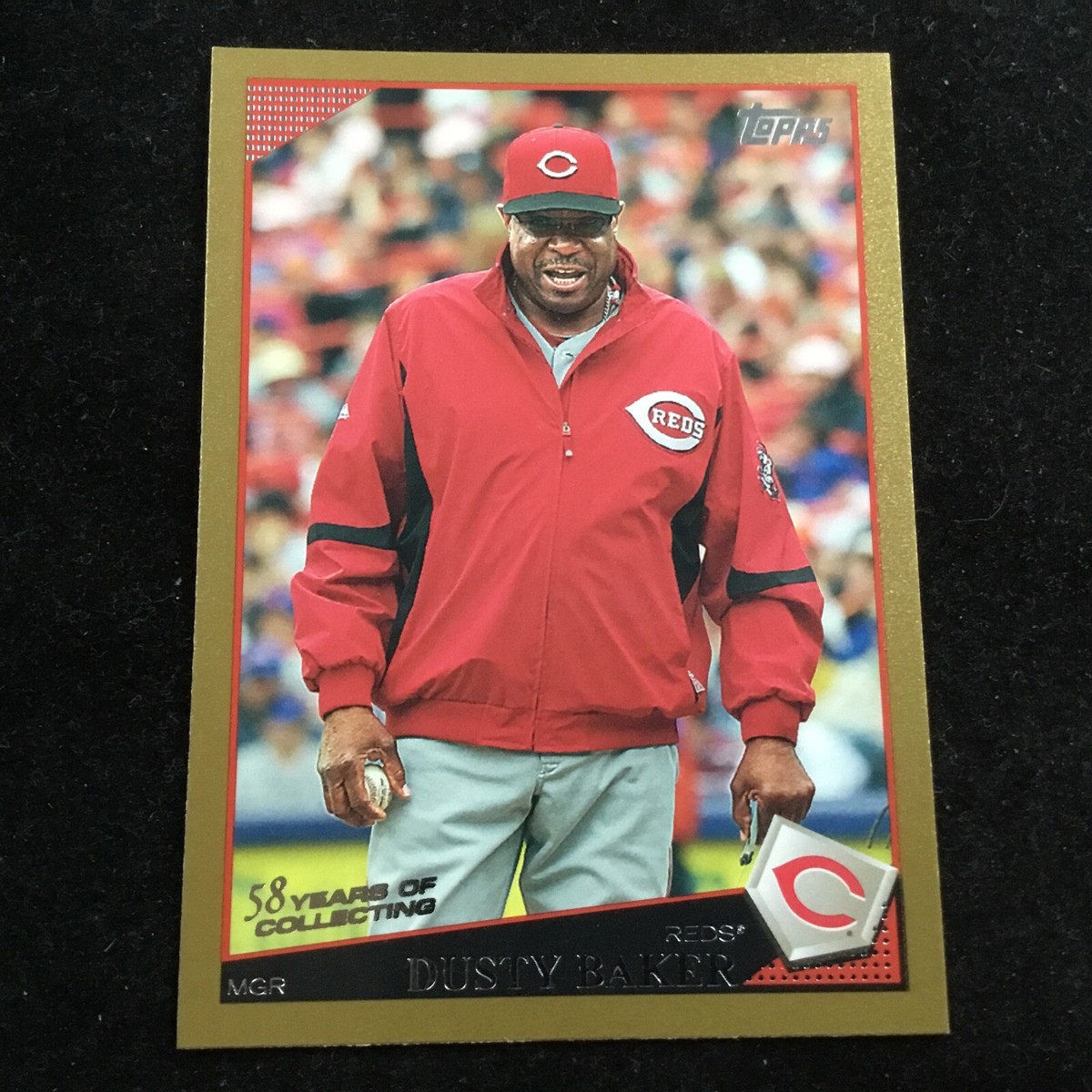2009 Topps Gold #54 Dusty Baker #898/2009 Cincinnati Reds | eBay