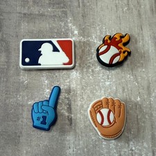 Set of 4 Baseball MLB Shoe Charms for Crocs Jibbitz