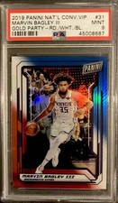 Marvin Bagley /10 SSP Red White & Blue Prizm 2019 National VIP Convention -PSA 9