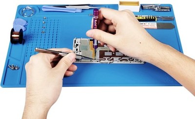 Kaisi Heat Insulation Silicone Repair Mat W/ Scale Ruler & Screw Position