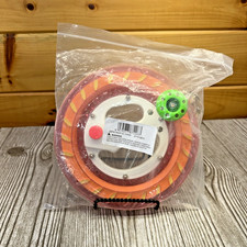 NEW Kite String Reel on Spool Line Winder 8' in w 1000 Ft Line - YELLOW PINK ORG