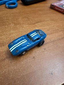 Aurora Thunderjet Tjet COBRA GT Flamethrower - Blue HO Slot Car