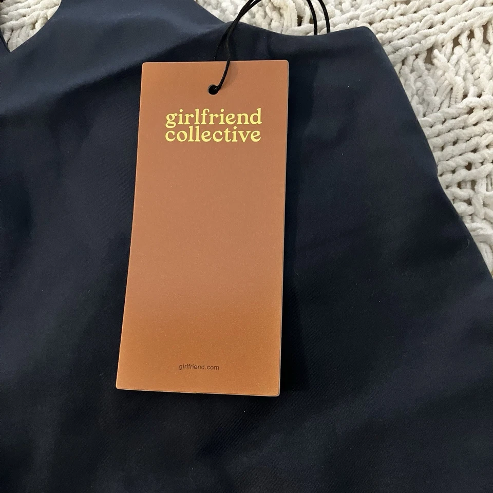 Girlfriend Collective Paloma Racerback Sports Bra Size L In Midnight (navy) - Image 4 of 4