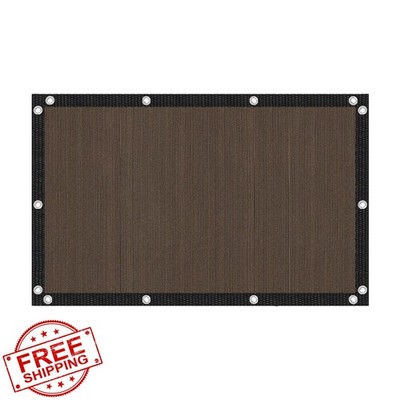 VOXBIN 4x6 FT Shade Cloth, 90% UV Block, Mocha, Grommets
