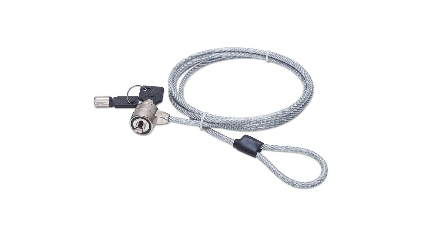 Corde de sécurité pour ordinateur portable avec clé 1.4m 440271