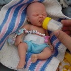 Silicone Micro Reborn Doll 7 Inch Mini Preemie Baby Boy Girl Angry Cry Soft Real