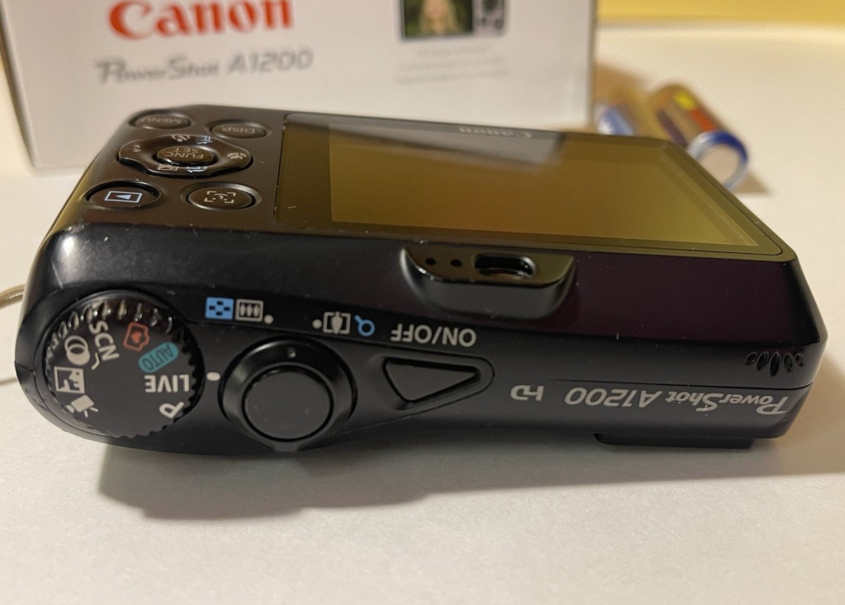 Canon PowerShot A1200 12.1MP Digital Camera - Black for sale