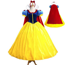 Cartoon Princess Snow White Halloween Party Costume Adult Cosplay plus Size Dres
