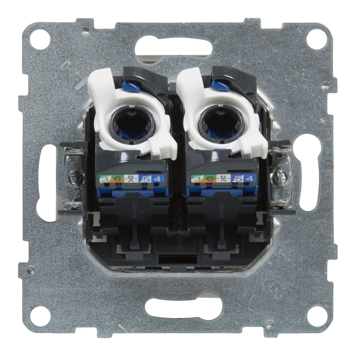 Suno Computer Double Socket RJ45 Cat 6 UTP White 721153