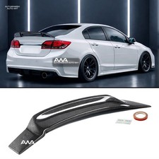For 12-15 Honda Civic Sedan Rs Style Carbon Painted High Kick Trunk Spoiler Wing