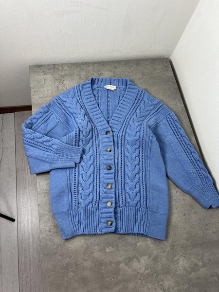 Women Alexander McQueen Sweater Navy Wool 36