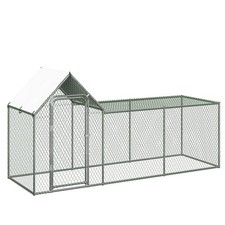 3m Metal Run Rabbit Guinea Pig Chicken Duck Pet Ferret Dog Enclosure Roof Hutch